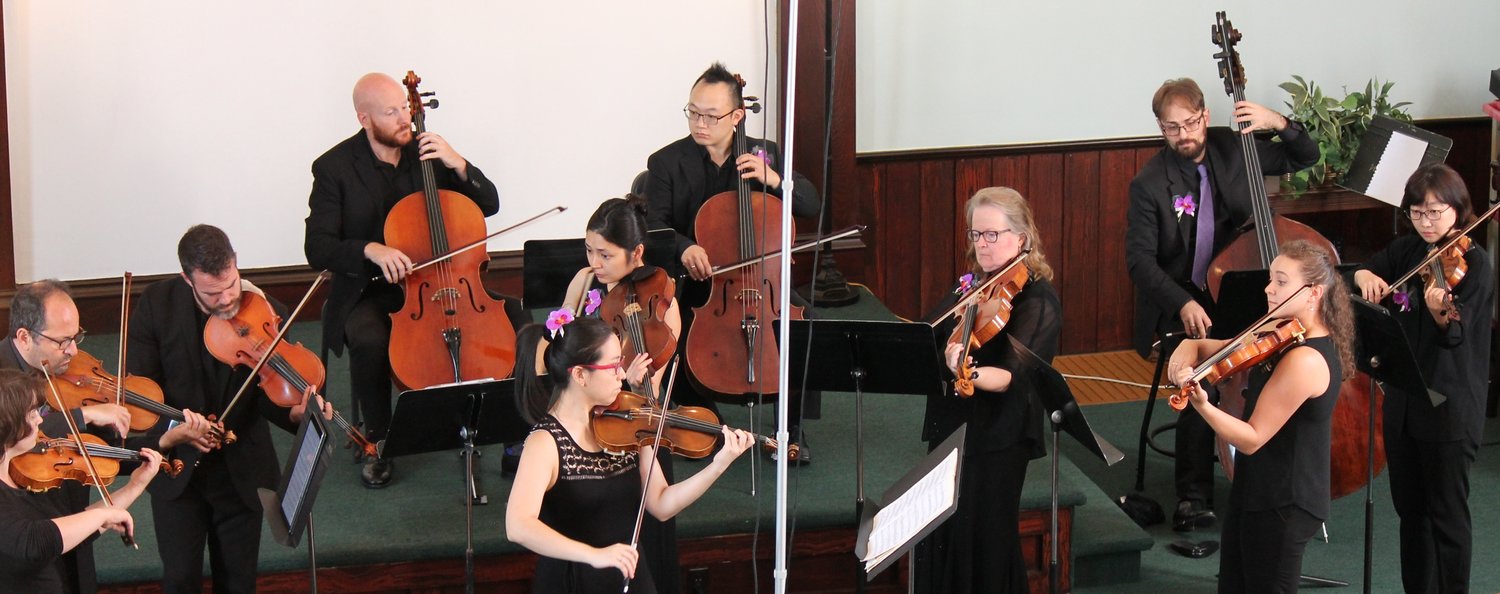 Sullivan County Chamber Orchestra performs in White Lake, NY, September 2019.